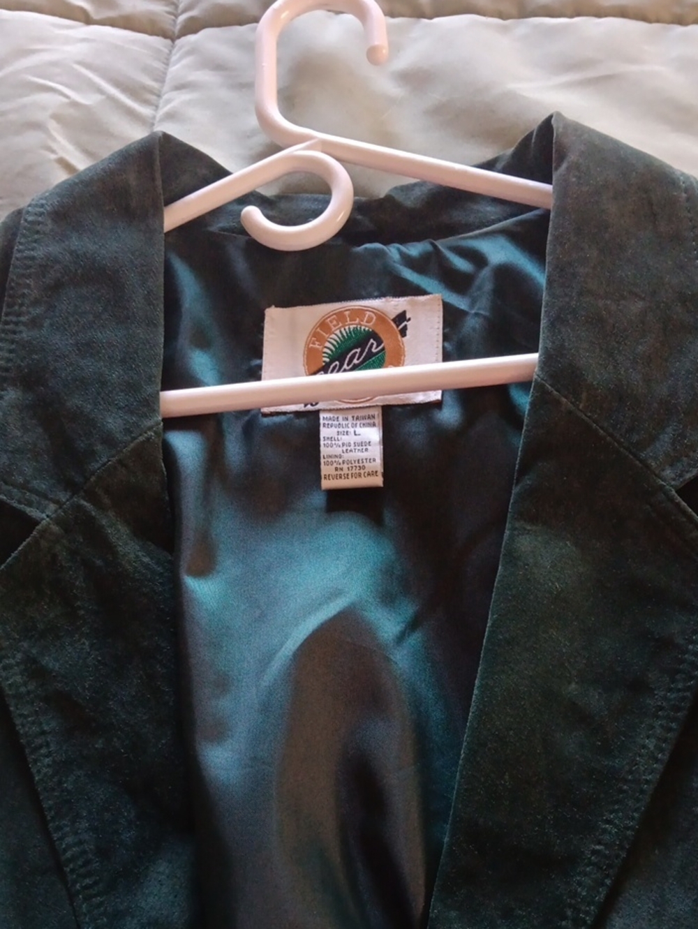 Fieldcrest Dark Green Suede Blazer